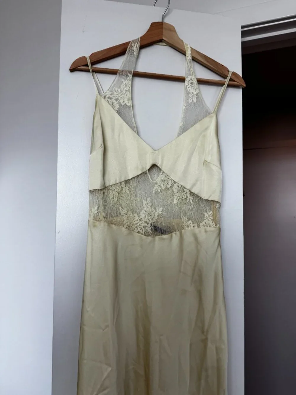 Abercrombie & Fitch Julia Slip Lace Halter Maxi Dress – Size S – NWT